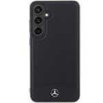 Mercedes MEHMS24M23RBARK S24+ S926 Black Hardcase Leather Textured & Plain MagSafe - imagine 3