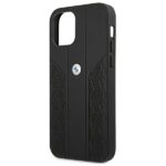 BMW BMHCP12SRSPPK iPhone 12 mini 5,4" black hardcase Leather Curve Perforate - imagine 6