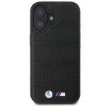 BMW BMHMP16S23PUSPK iPhone 16 6.1" black hardcase M Perforated And Stitched Line MagSafe - imagine 3