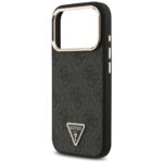 Case Guess 4G Triangle Logo MagSafe for iPhone 17 Pro black gold - imagine 6