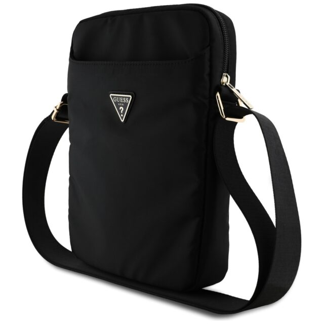 Guess Torba GUTB10NTMLBK 10" black Nylon Triangle Logo - imagine 2