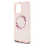 Guess GUHMP16LHFWFCP iPhone 16 Pro 6.3" pink hardcase IML Flowers Wreath MagSafe - imagine 6