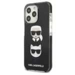 Karl Lagerfeld KLHCP13LTPE2TK iPhone 13 Pro / 13 6,1" hardcase black Karl&Choupette Head - imagine 2