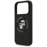 Karl Lagerfeld Silicone Karl&Choupette Ring MagSafe Case for iPhone 17 Pro Max Black - imagine 6