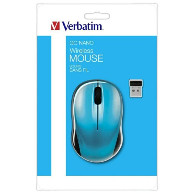 Verbatim Go Nano Wireless Mouse 1600 dpi blue 49044 - imagine 5