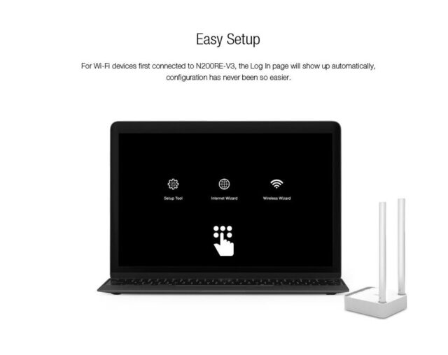 Totolink N200RE V3 | WiFi Router | 300Mb/s, 2,4GHz, 3x RJ45 100Mb/s, 2x 5dBi - imagine 10