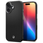 Spigen Enzo Aramid "T" Mag MagSafe Case for iPhone 17 Black Silver