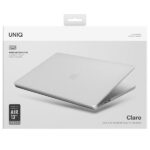 UNIQ Claro Bookcase MacBook Air 13 (2022) dove matte clear - imagine 3
