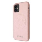 Guess GUHCN61RSSASRG iPhone 11 6,1" / Xr rose gold hard case Saffiano 4G Circle Logo - imagine 2