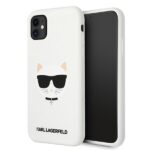 Karl Lagerfeld KLHCN61SLCHWH iPhone 11 6,1" / Xr  hardcase white Silicone Choupette