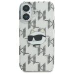 Karl Lagerfeld KLHCP16SHKLPCHT iPhone 16 6.1" transparent hardcase IML Choupette Head E - imagine 3