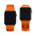 3MK Silicone Watch Strap orange for Apple Watch 42/44/45/49mm - imagine 3