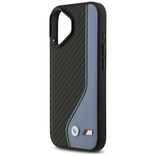 Case BMW M Carbon Logo MagSafe for iPhone 17 blue - imagine 6