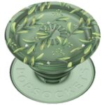 Grip and stand for phone Popsockets PlantCore Grip Olive green 807373