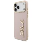 Karl Lagerfeld Karl Script Logo Case for iPhone 17 Pro Max Pink - imagine 2