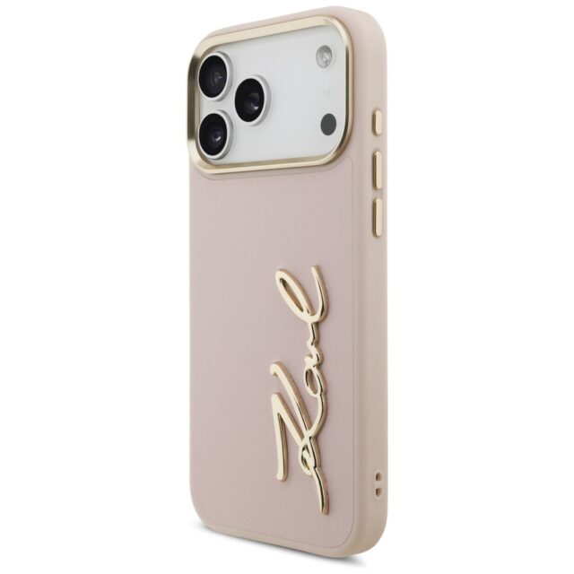 Karl Lagerfeld Karl Script Logo Case for iPhone 17 Pro Max Pink - imagine 2
