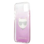 Karl Lagerfeld KLHCP13SCTRP iPhone 13mini 5,4" hardcase pink Choupette Head - imagine 7