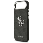 Case Guess 4G Big 4G Classic Logo for iPhone 17 Air black silver - imagine 6