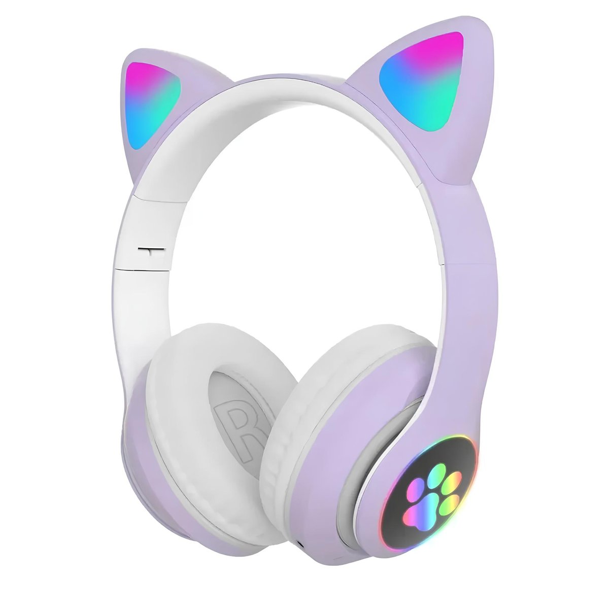 cps-deb1c40d039d02685c346285cccce005-2025-12-05-12-11-07 Extralink Kids Cat-Ear Wireless Headphones Purple | Wireless Headphones | Bluetooth 5.0, RGB Lighting - imagine 1