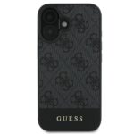 Guess GUHCP16SG4GLGR iPhone 16 6.1" grey hardcase 4G Bottom Stripe - imagine 3