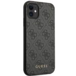 Guess GUHCN61G4GG iPhone 11 6,1" / Xr grey hard case 4G Collection - imagine 4