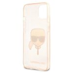 Karl Lagerfeld KLHCP13SKHTUGLGO iPhone 13 mini 5,4" gold hardcase Glitter Karl`s Head - imagine 7
