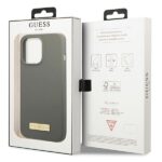 Guess GUHMP13LSPLG iPhone 13 Pro / 13 6,1" grey hard case Silicone Logo Plate MagSafe - imagine 8