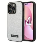 Karl Lagerfeld KLHCP14XG2ELS iPhone 14 Pro Max 6,7" hardcase silver Glitter Plaque Logo