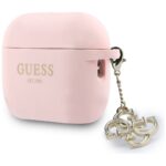 Case Guess Silicone 4G Charm for AirPods  Pro 3 pink - imagine 3