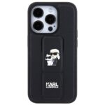 Karl Lagerfeld KLHCP13XGSAKCPK iPhone 13 Pro Max 6.7" black hardcase Gripstand Saffiano Karl&C - imagine 3