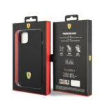 Ferrari FEHMSIP14SBK iPhone 14 / 15 / 13 6.1" black hardcase Silicone Metal Logo Magsafe - imagine 8