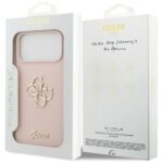 Guess Silicone Big 4G Script Case for iPhone 17 Pro Max Pink - imagine 8