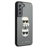 Karl Lagerfeld KLHCS22MSAKICKCSL S22+S906 silver Saffiano Karl & Choupette Head - imagine 4