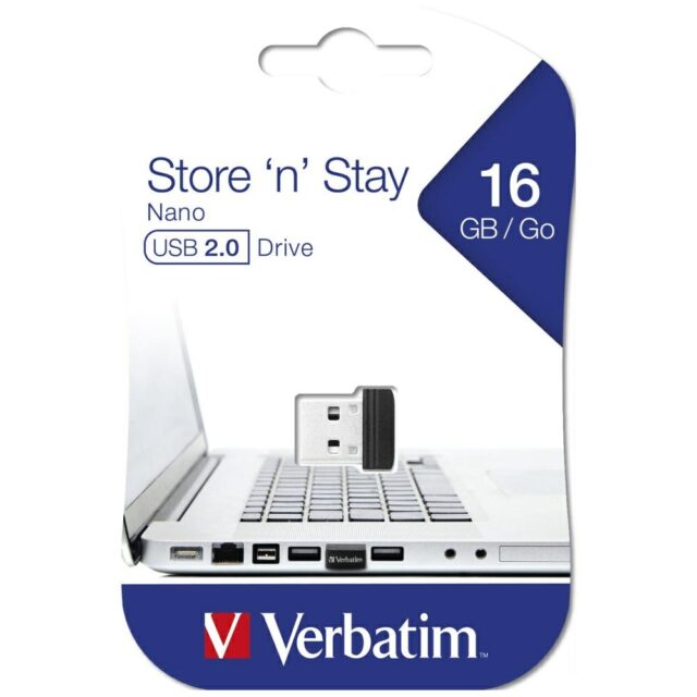 Pendrive Verbatim Store `n` Stay Nano    USB 16GB black 97464 - imagine 4