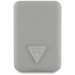 Powerbank indukcyjny Guess Grained        Triangle 5000mAh 15W USB-C MagSafe beżowy - imagine 2