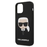 Karl Lagerfeld KLHCP12SSLKHBK iPhone 12 mini 5,4"  black hardcase Silicone Karl`s Head - imagine 7