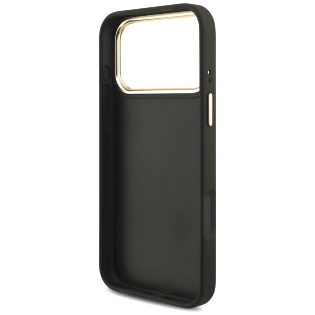 Case Guess 4G Big 4G Classic Logo Big Strap Metal Buttons for iPhone 17 Pro Max black - imagine 7