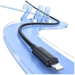 Cable USAMS KY Series US-SJ694 2.4A Lightning to USB-A 2m white - imagine 4