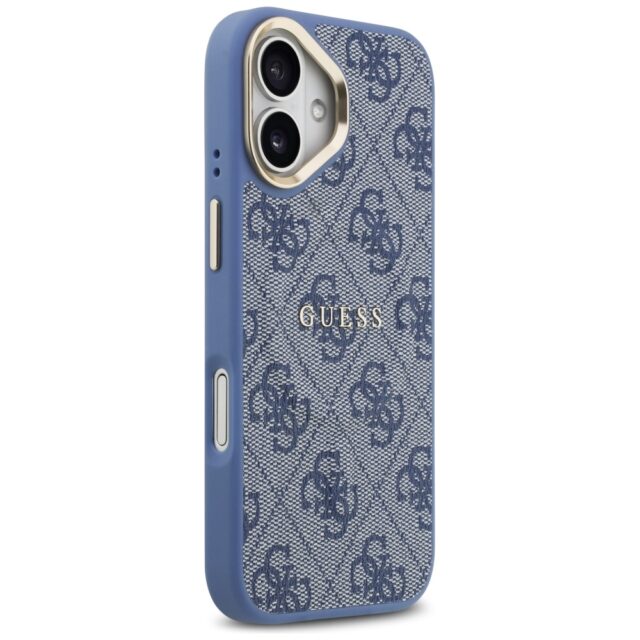 Case Guess 4G PU Classic Logo MagSafe for iPhone 17 blue - imagine 4