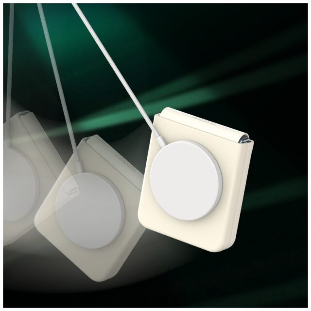 Case Araree Aero Flex M MagSafe for Samsung Galaxy Z Flip6 / Z Flip7 FE cream - imagine 4