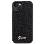 Guess GUHCP15SPMSDGSK iPhone 15 / 14 / 13 6.1" black hardcase Disco Metal Script - imagine 3