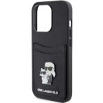 Karl Lagerfeld KLHCP15LSAPKCNPK iPhone 15 Pro 6.1" black hardcase Saffiano Cardslot Karl&Choup - imagine 6