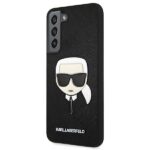 Karl Lagerfeld KLHCS22SSAKHBK S901 S22black hardcase Saffiano Ikonik Karl`s Head - imagine 2