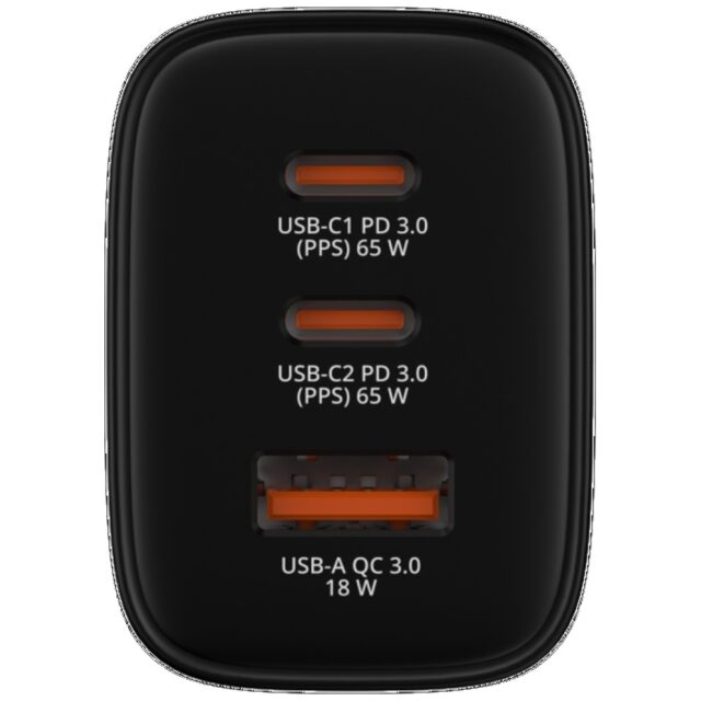 Verbatim Essentials mains charger GaN 65W black 32352 - imagine 3