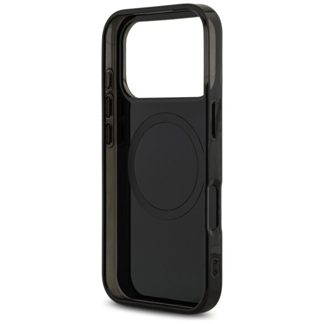 Case AMG Double Layer Transparent Rhombs MagSafe for iPhone 17 Pro black-red - imagine 7