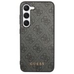 Guess GUHCS23MG4GFGR S23+ S916 grey hardcase 4G Metal Gold Logo - imagine 3