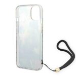 Guess GUOHCP14SHFLSB iPhone 14 / 15 / 13 6.1" blue hardcase Flower Strap - imagine 6
