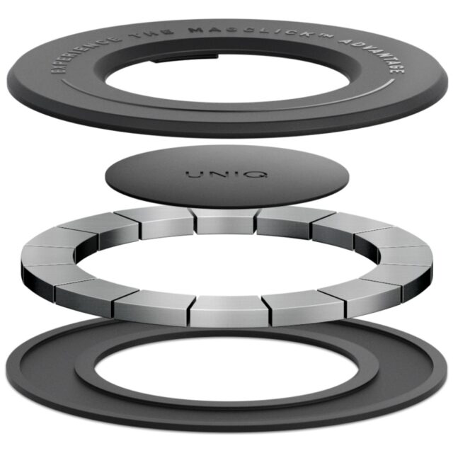 Magnetic holder UNIQ SnapMount self-adhesive black - imagine 3