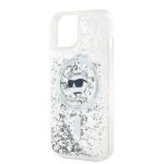 Karl Lagerfeld KLHMP15SLGCHSGH iPhone 15 /14 / 13 6.1" hardcase transparent Liquid Glitter Choupette - imagine 6