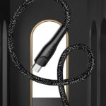 USAMS braided cable U41 microUSB 2m 2A red SJ396USB02 (US-SJ396) Fast Charge - imagine 5